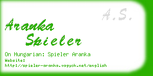 aranka spieler business card